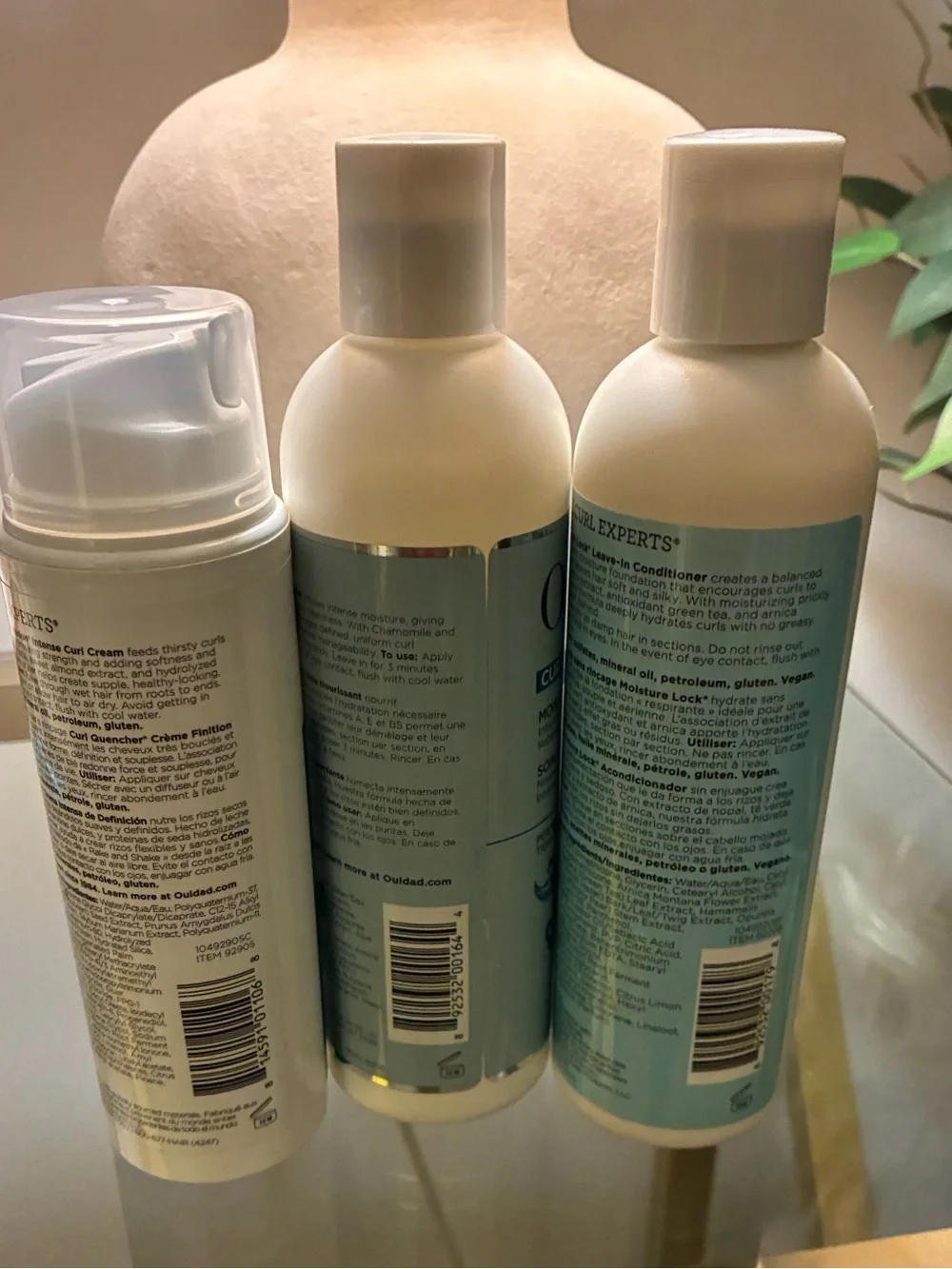 Ouidad Curl Quencher 3 Pc Bundle Conditioner Curl Crème Leave-In NEW